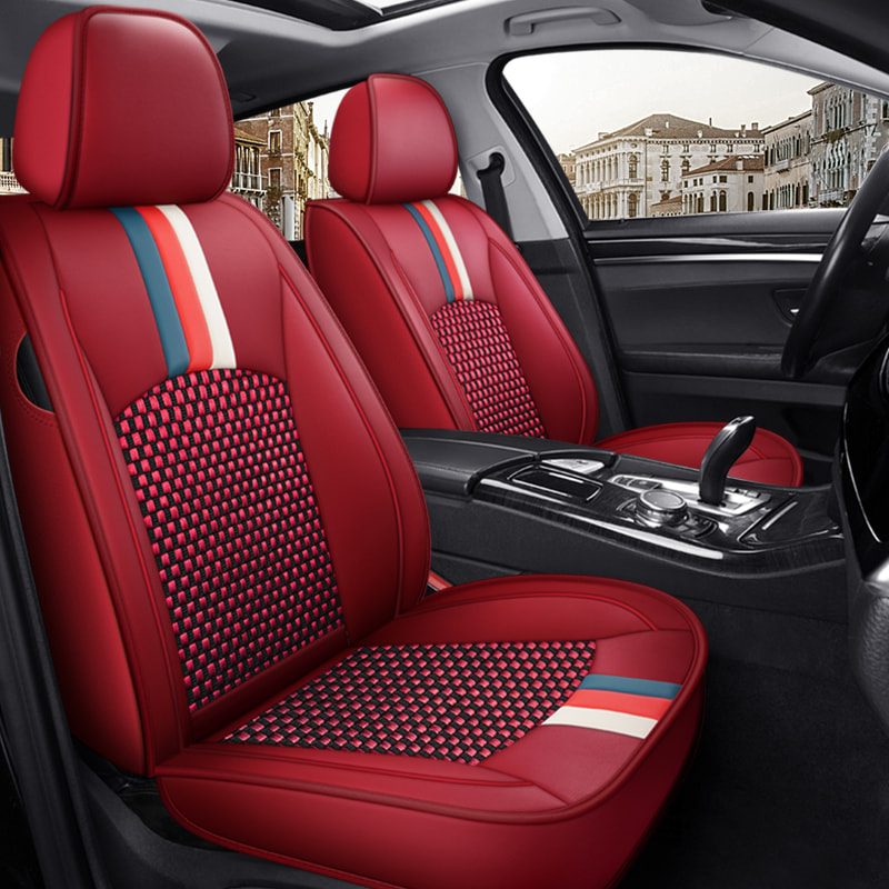 Pu Leather Ice Silk Summer Car Seat Cushion Luxury Version