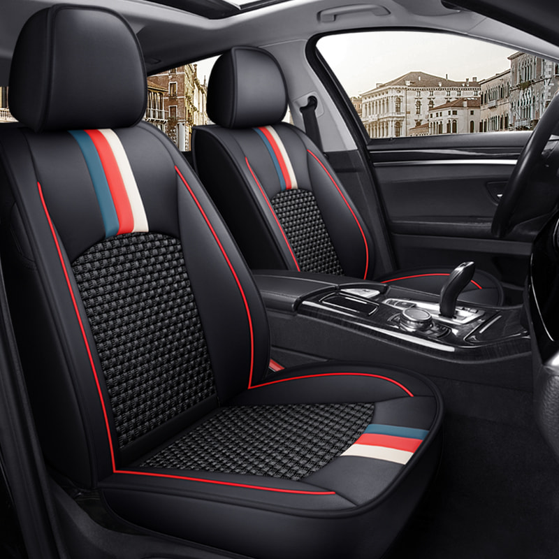 Pu Leather Ice Silk Summer Car Seat Cushion Luxury Version