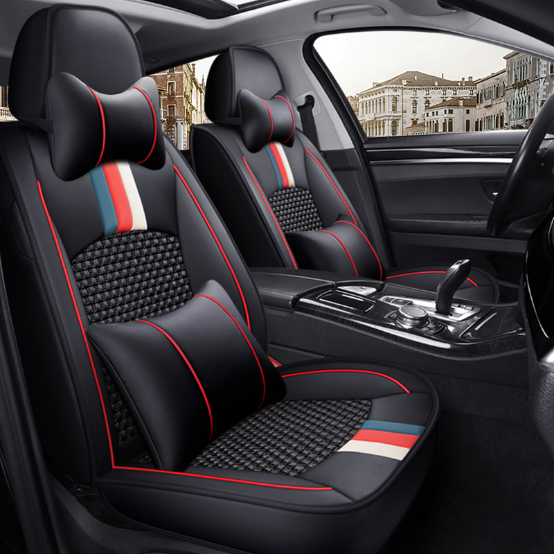 Pu Leather Ice Silk Summer Car Seat Cushion Luxury Version