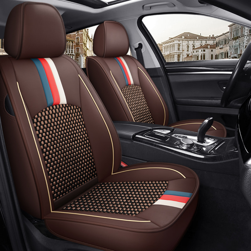 Pu Leather Ice Silk Summer Car Seat Cushion Luxury Version