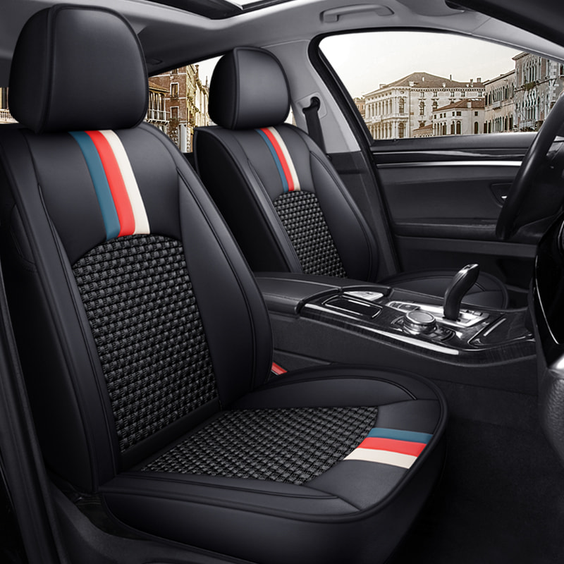 Pu Leather Ice Silk Summer Car Seat Cushion Luxury Version