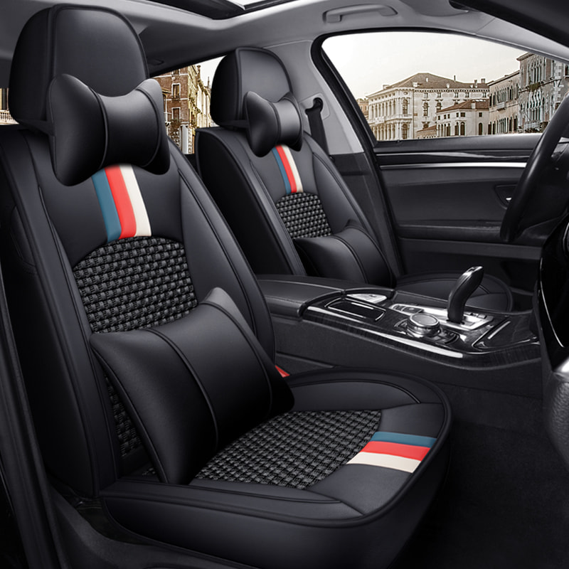 Pu Leather Ice Silk Summer Car Seat Cushion Luxury Version