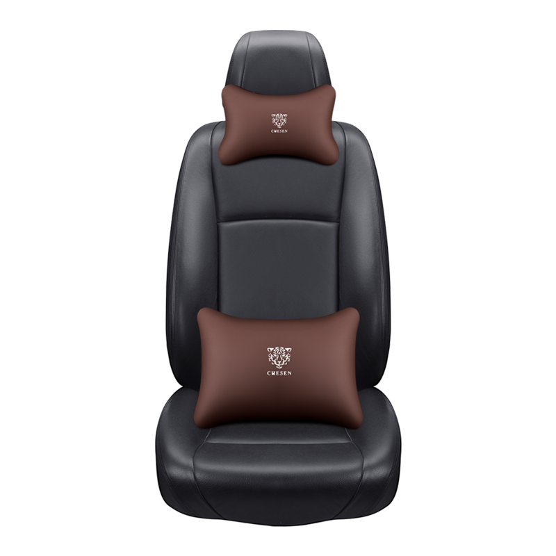 Gray Embroidered Logo 3 Piece Sideless Car Truck or SUV Seat Cover