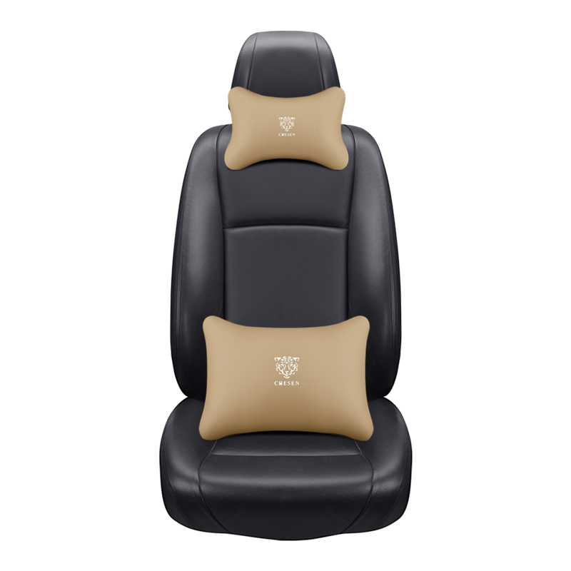 Gray Embroidered Logo 3 Piece Sideless Car Truck or SUV Seat Cover
