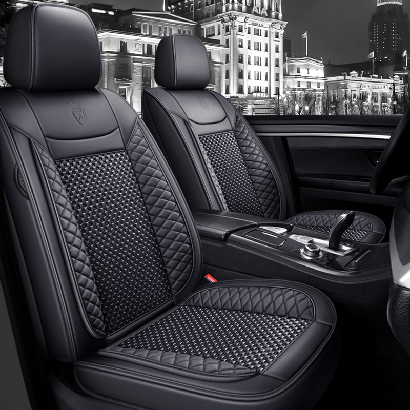 Waterproof Faux Leather Seat Covers for Cars, Soft Breathable Wear Resistant Car Seat Protector