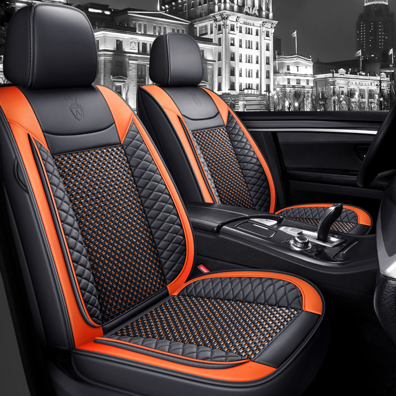 Waterproof Faux Leather Seat Covers for Cars, Soft Breathable Wear Resistant Car Seat Protector
