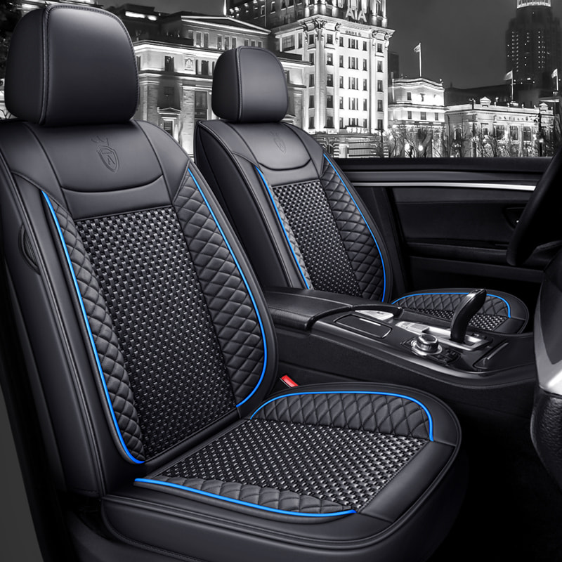Waterproof Faux Leather Seat Covers for Cars, Soft Breathable Wear Resistant Car Seat Protector