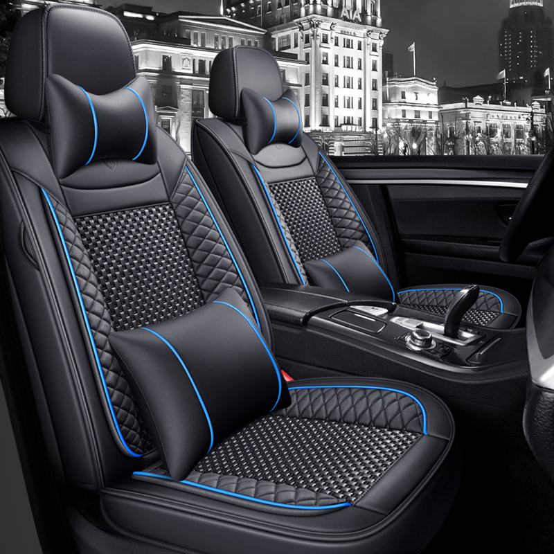 Waterproof Faux Leather Seat Covers for Cars, Soft Breathable Wear Resistant Car Seat Protector