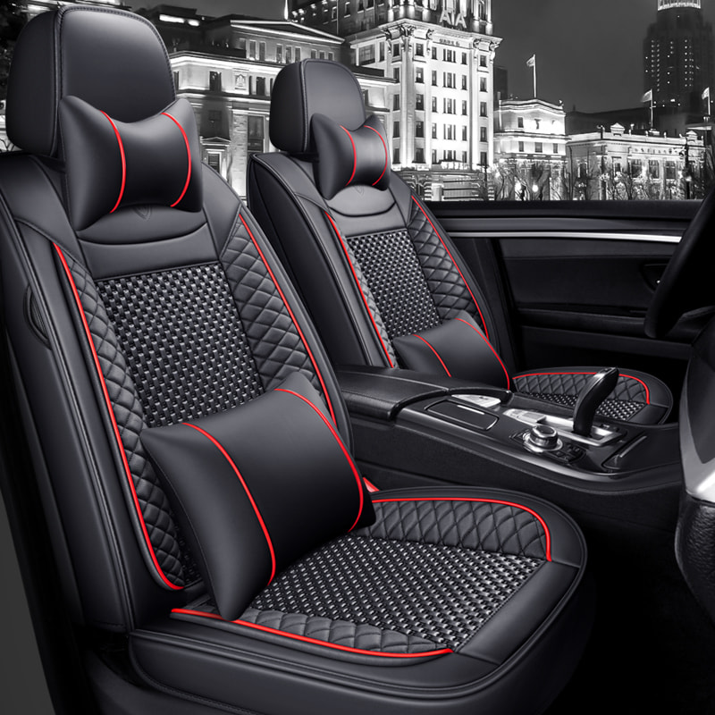 Waterproof Faux Leather Seat Covers for Cars, Soft Breathable Wear Resistant Car Seat Protector