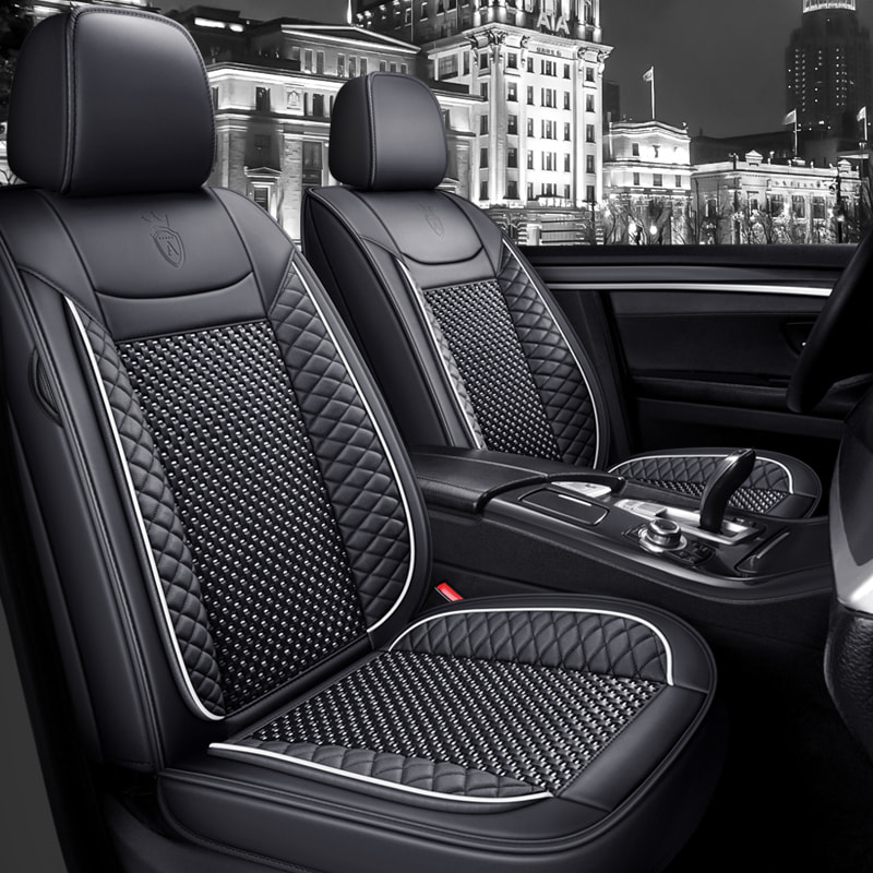 Waterproof Faux Leather Seat Covers for Cars, Soft Breathable Wear Resistant Car Seat Protector